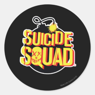 Suicide Squad Bomb Logo Classic Round Sticker