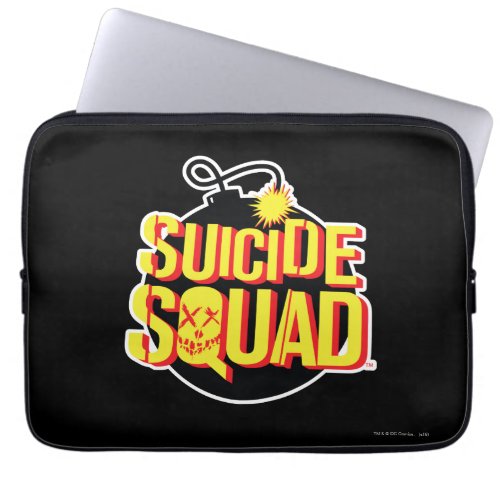 Suicide Squad  Bomb Logo Laptop Sleeve