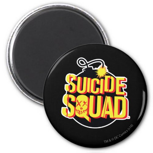 Suicide Squad  Bomb Logo Magnet