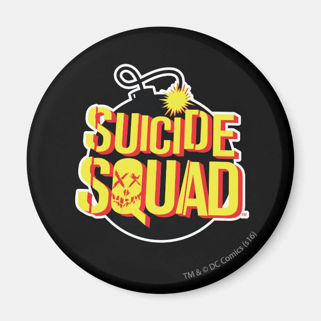 Suicide Squad | Bomb Logo Magnet (Front)
