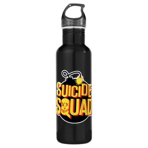 Suicide Squad  Bomb Logo Stainless Steel Water Bottle