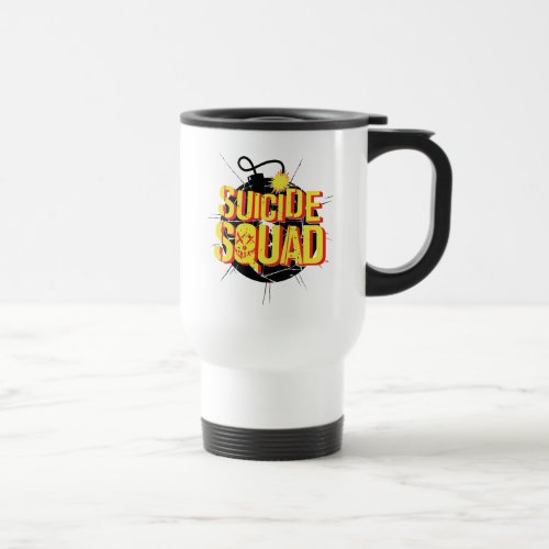 Suicide Squad  Bomb Logo Travel Mug