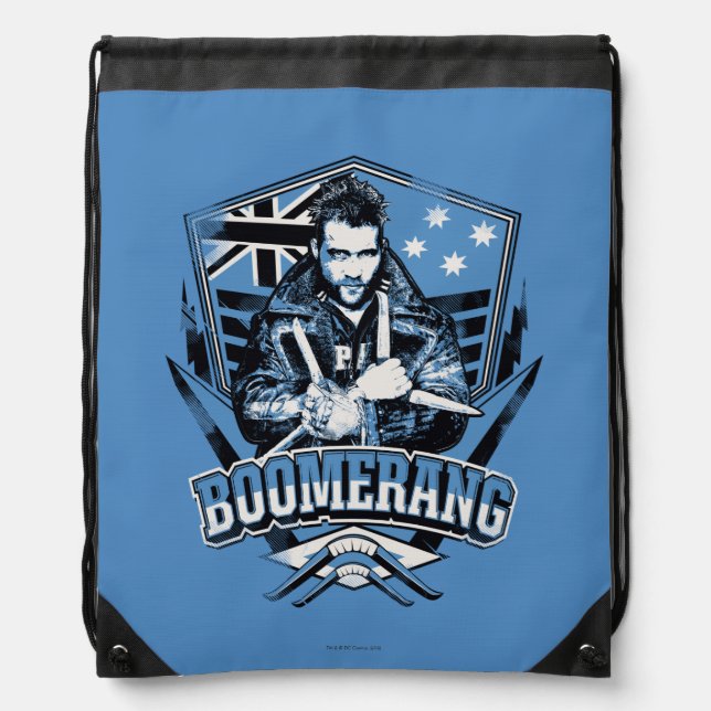 Suicide Squad | Boomerang Badge Drawstring Bag (Front)