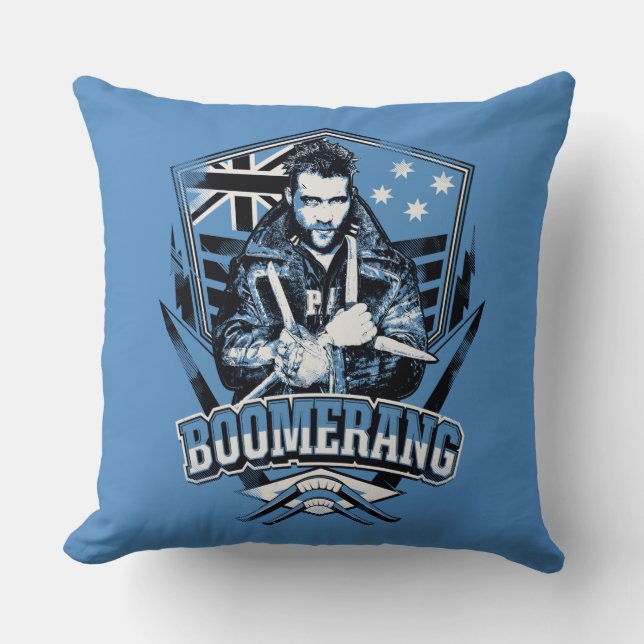 Suicide Squad | Boomerang Badge Throw Pillow (Front)