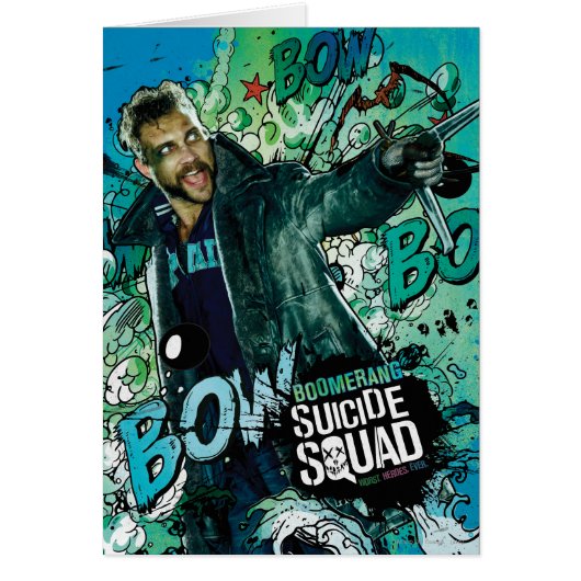Suicide Squad | Boomerang Character Graffiti Cards (Front)