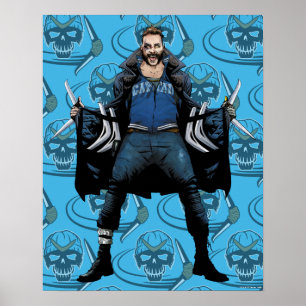 Suicide Squad Boomerang Comic Book Art Poster