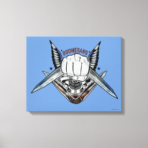 Suicide Squad Boomerang Fist Tattoo Art Canvas Print