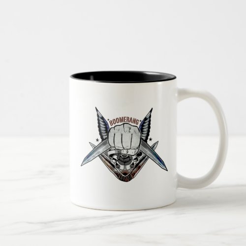 Suicide Squad  Boomerang Fist Tattoo Art Two_Tone Coffee Mug