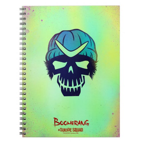 Suicide Squad  Boomerang Head Icon Notebook