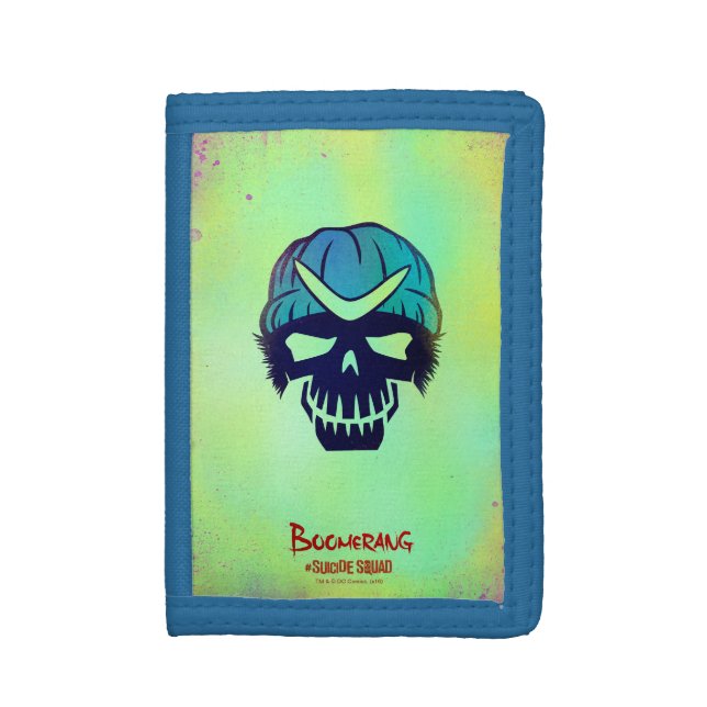 Suicide Squad | Boomerang Head Icon Tri-fold Wallet (Front Vertical)