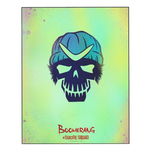 Suicide Squad | Boomerang Head Icon Wood Wall Art (Front 11x14)