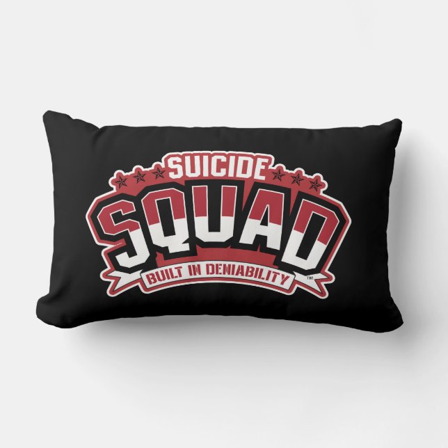 Suicide Squad | Built In Deniability Lumbar Pillow (Front)