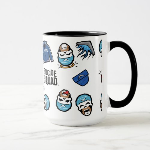 Suicide Squad  Captain Boomerang Emoji Pattern Mug