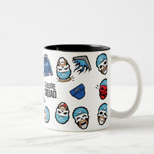 Suicide Squad Captain Boomerang Emoji Pattern Two-Tone Coffee Mug