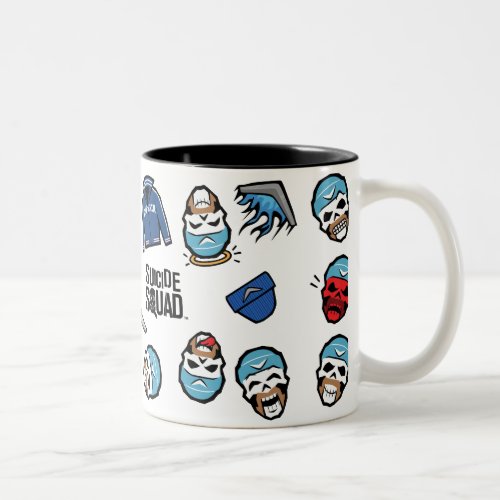 Suicide Squad  Captain Boomerang Emoji Pattern Two_Tone Coffee Mug