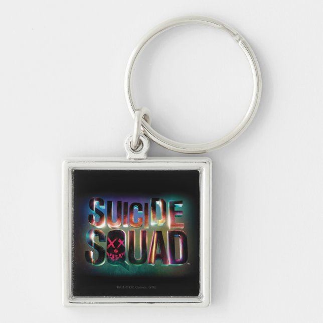 Suicide Squad | Colorful Glow Logo Keychain (Front)