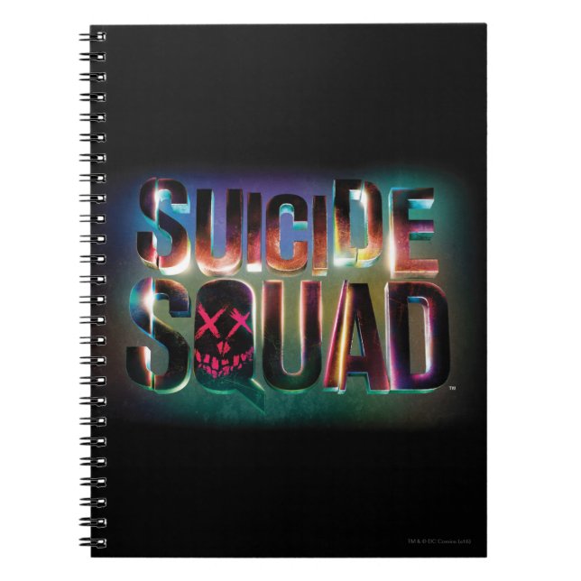 Suicide Squad | Colorful Glow Logo Notebook (Front)