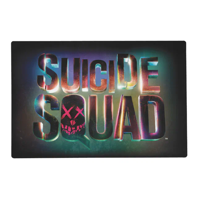 Suicide Squad | Colorful Glow Logo Pl…