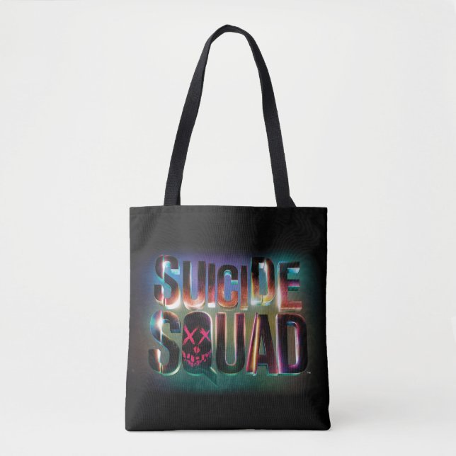 Suicide Squad | Colorful Glow Logo Tote Bag (Front)