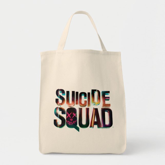 Suicide Squad | Colorful Glow Logo Tote Bag (Front)
