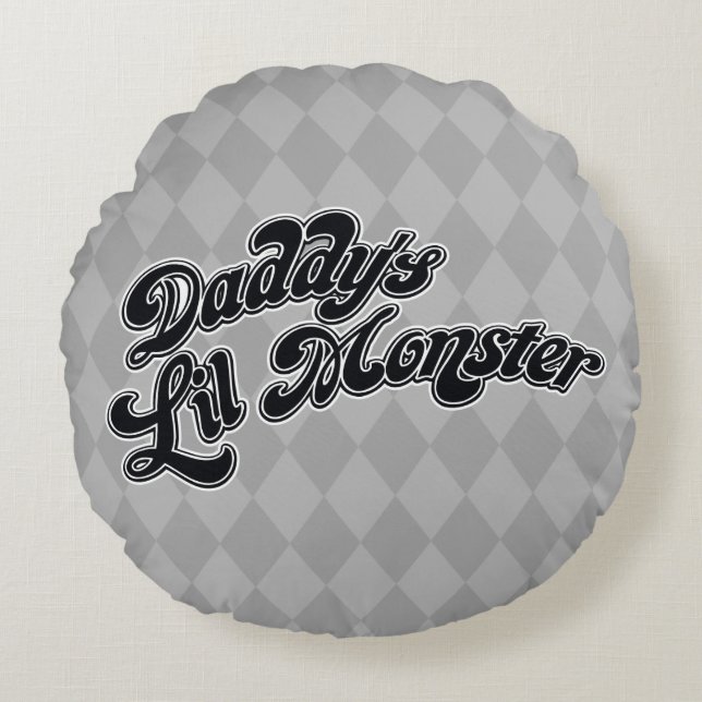 Suicide Squad | Daddy's Lil Monster Round Pillow (Front)