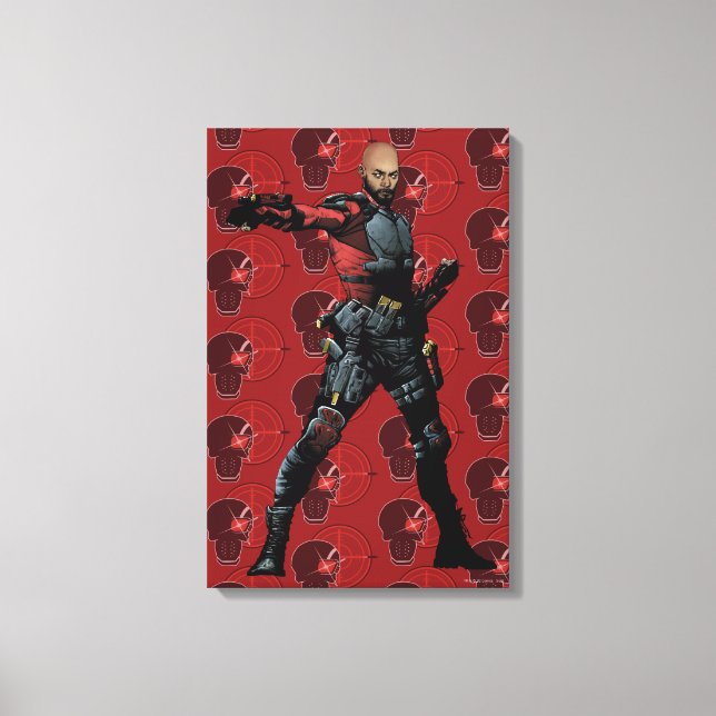 Suicide Squad | Deadshot Comic Book Art Canvas Print (Front)