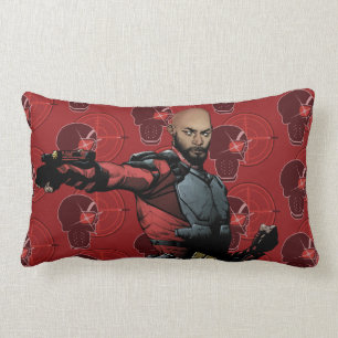 Suicide Squad Deadshot Comic Book Art Lumbar Pillow