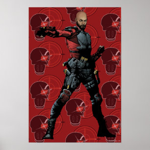 Suicide Squad Deadshot Comic Book Art Poster