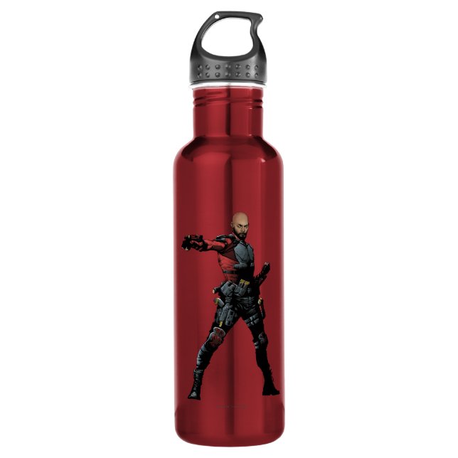 Suicide Squad | Deadshot Comic Book Art Water Bottle (Front)