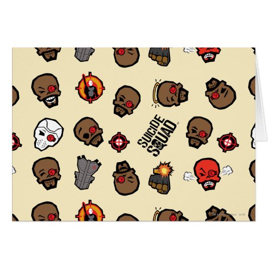 Suicide Squad | Deadshot Emoji Pattern Cards (Front Horizontal)