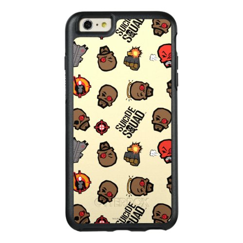 Suicide Squad  Deadshot Emoji Pattern OtterBox iPhone 66s Plus Case