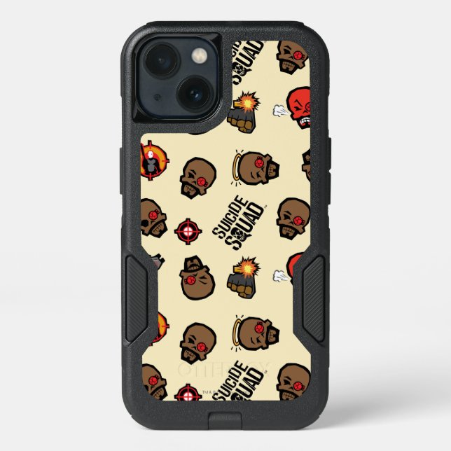 Suicide Squad | Deadshot Emoji Pattern Otterbox iPhone Case (Back)