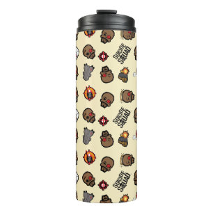 Suicide Squad Deadshot Emoji Pattern Thermal Tumbler