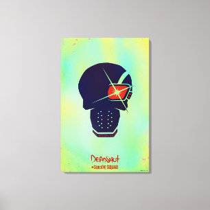 Suicide Squad   Deadshot Head Icon Canvas Print