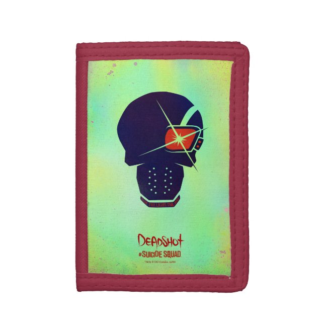 Suicide Squad | Deadshot Head Icon Tri-fold Wallet (Front Vertical)