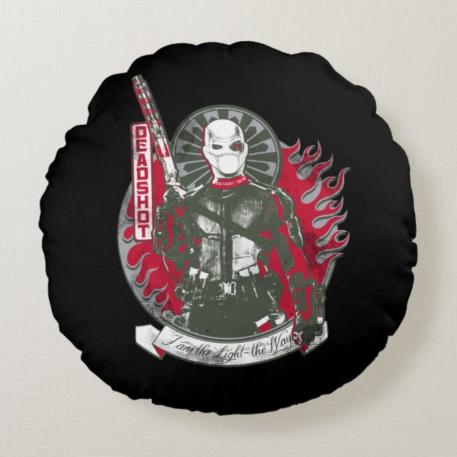 Suicide Squad | Deadshot "I am the Light" Round Pillow (Front)