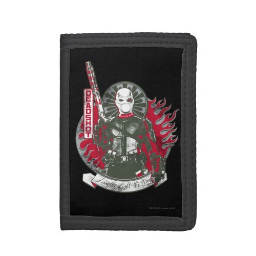 Suicide Squad  Deadshot I am the Light Tri_fold Wallet