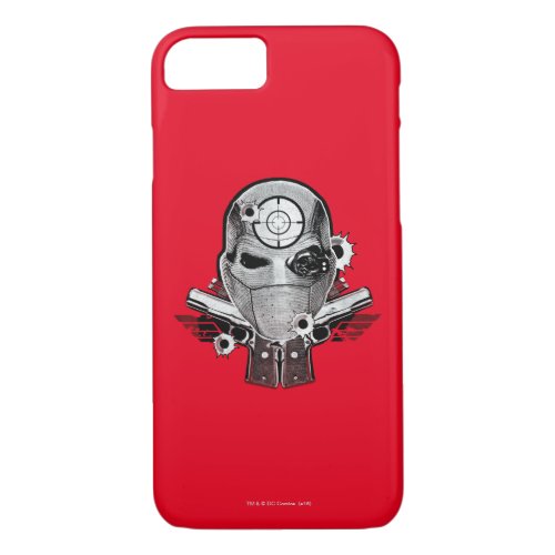 Suicide Squad  Deadshot Mask  Guns Tattoo Art iPhone 87 Case