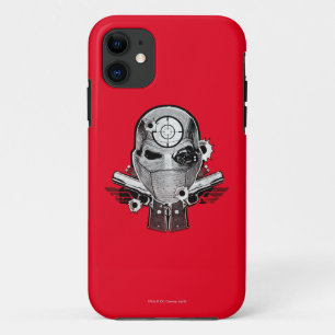 Suicide Squad   Deadshot Mask & Guns Tattoo Art iPhone 11 Case