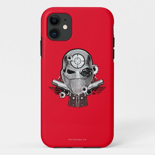 Suicide Squad | Deadshot Mask & Guns Tattoo Art Case-Mate iPhone Case (Back)
