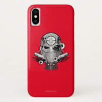 Suicide Squad | Deadshot Mask & Guns Tattoo Art