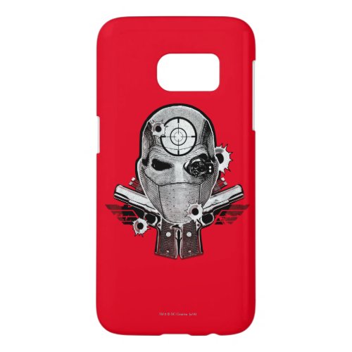 Suicide Squad  Deadshot Mask  Guns Tattoo Art Samsung Galaxy S7 Case