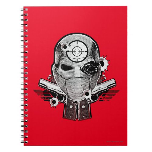 Suicide Squad  Deadshot Mask  Guns Tattoo Art Notebook