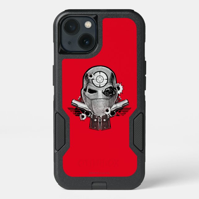Suicide Squad | Deadshot Mask & Guns Tattoo Art Otterbox iPhone Case (Back)