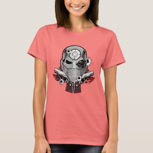 Suicide Squad  Deadshot Mask  Guns Tattoo Art T_Shirt