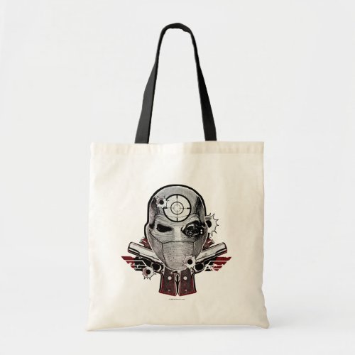 Suicide Squad  Deadshot Mask  Guns Tattoo Art Tote Bag