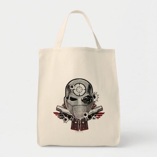 Suicide Squad  Deadshot Mask  Guns Tattoo Art Tote Bag