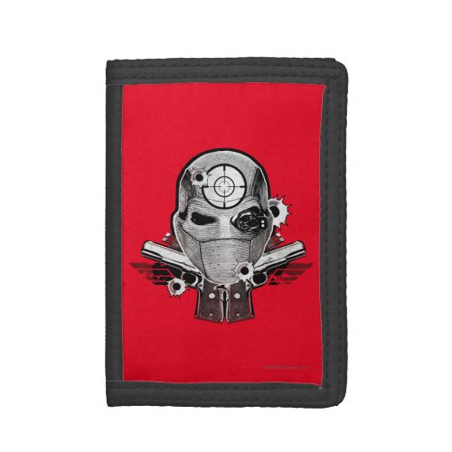 Suicide Squad  Deadshot Mask  Guns Tattoo Art Trifold Wallet