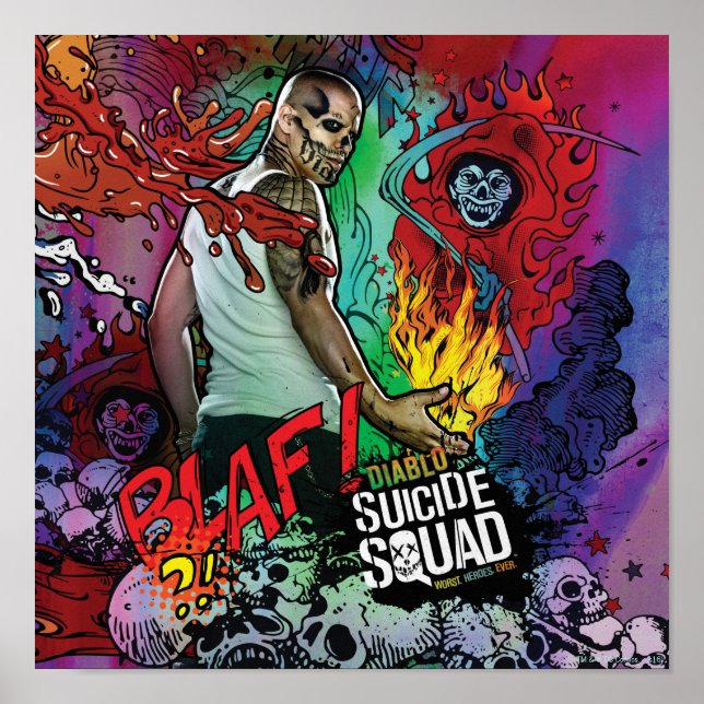 Suicide Squad | Diablo Character Graffiti Poster (Front)