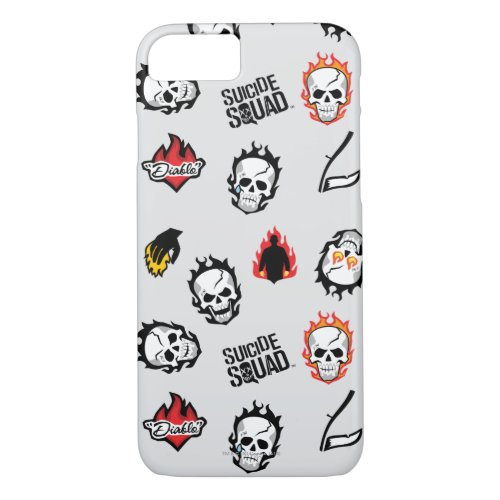 Suicide Squad  Diablo Emoji Pattern iPhone 87 Case